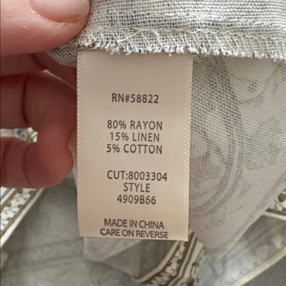 Max Studio Cream and Lavender Floral Dress - Picture 5 of 5